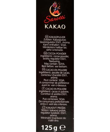  Sarotti Sarotti Cocoa cocoa powder for cooking and baking 125g - Buy Online on GoSupps.com