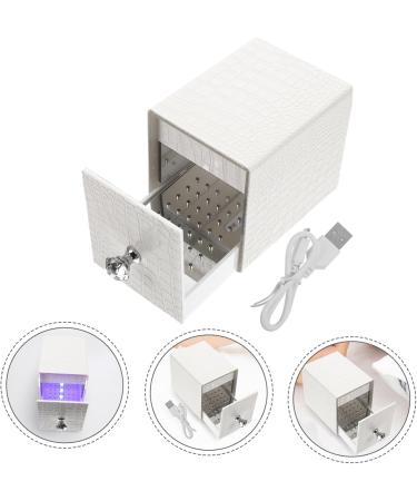 ABOOFAN Nail Polish Storage Para U as Nail Art Tool Nail Tools for Nail Art Nail Nail Organizer Manicure Tools Female White Electric Nail Dust-proof Acrylic 12x8.5cm White - Buy Online on GoSupps.com