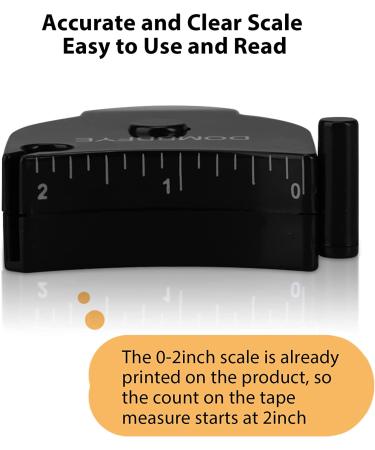 4-Piece Body Measuring Tape Set - Retractable Push Button, Double Scale - Ideal for Weight Loss, Sewing, Tailoring - 150cm/60inch Black - Buy Online on GoSupps.com