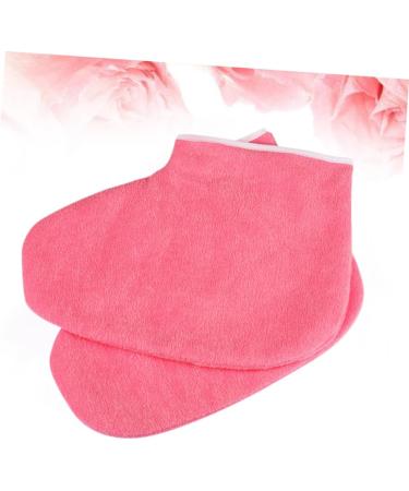 FRCOLOR 1 Pair Feet Care Paraffin Foot Protector Foot Mask Wax Bath Mitts Foot Moisturizing Socks Foot Paraffin Bags Foot Lotion Socks Wax Heat Socks Hand Mask Paraffin Glove Gloves Red - Buy Online on GoSupps.com
