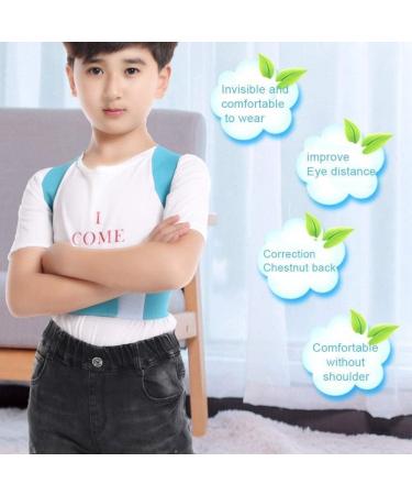 Shoulder & Lumbar Support Belt Breathable Posture Corrector for Kids Comfortable Back Adjustable Correction Belt for Better Posture Pink Medium(Pink) - Buy Online on GoSupps.com