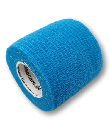 Lisacare Ace Bandage - 2 Rollen 5cm wide - Medical Device - Hustilling Association for quick first supply with color and motif selection (light blue) light blue 2er set