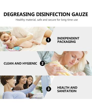 Minkissy 60 STK Infant Toothbrush Set - Hygienic Tongue Cleaner & Additional Tools for Pregnant Women - Cotton Swab & Gauze Included - Buy Online on GoSupps.com