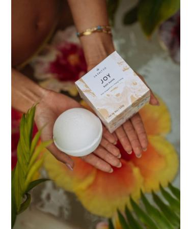 LA SALT CO Joy Bath Bomb 8 OZ - Handmade with Natural Ingredients and Himalayan Salt - Cruelty-Free and Aromatherapy-Infused - Buy Online on GoSupps.com