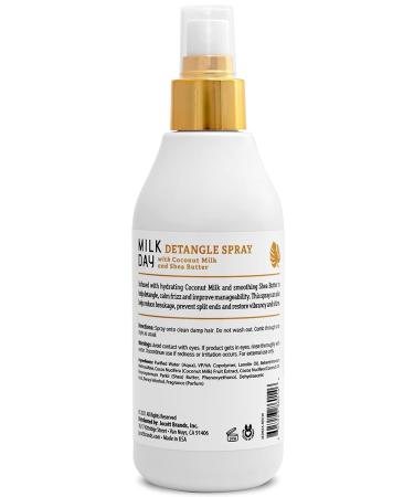 Milk Day Detangle Spray with Coconut Milk & Shea Butter - Hydrating & Smoothing Formula | Prevent Split Ends & Breakage - Cruelty Free & Made in USA (8.5 oz) - Buy Online on GoSupps.com