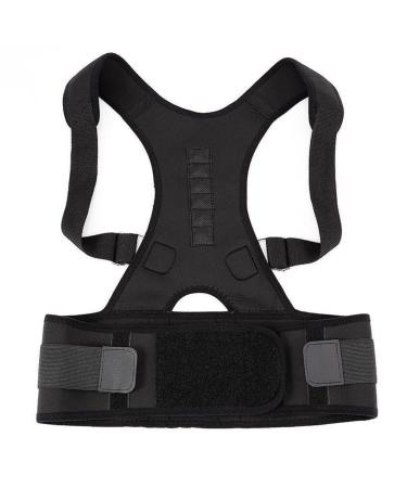 ZUIAI Posture Corrector Therapy Brace Adjustable Shoulder Back Support Belt Slouching(XXL) XX-Large B