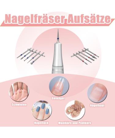 Treki 30 Pieces Fine Ball Nail Cutter Attachment Set and Tip Nail Drill Bits Made of Carbide Professional Diamond Bits for Gel Nails Acrylic Nails Cuticles - Buy Online on GoSupps.com