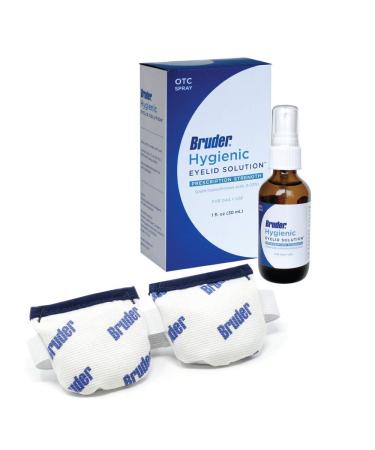Bruder Eye Care Bundle (Moist Heat Eye Compress/Eyelid Cleansing Hypochlorous Acid Solution Spray)