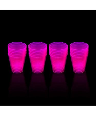 Party Essentials Neon Pink 2-Ounce Shot Glasses - 50 Count | Disposable Hard Plastic Shooter Cups - Buy Online on GoSupps.com
