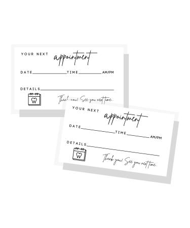 Dental elevator cards for dates 50 pieces tooth whitening dental practice customer memory patient pediatric dentist orthodontic large package 5.1 x 8.9 cm minimalistic