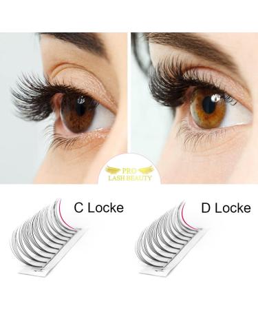 5D-C-0.07-13mm Short Stem Pre Made Fan Eyelash Extensions - Russian Volume Lashes 0.07 0.10 - Buy Online on GoSupps.com