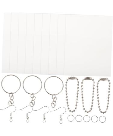 Lurrose Paper 5 Sets Key Fob Consumables Supplies Kits Metal Crafting Keychains Accessories Suite Key Chain Blank - Buy Online on GoSupps.com