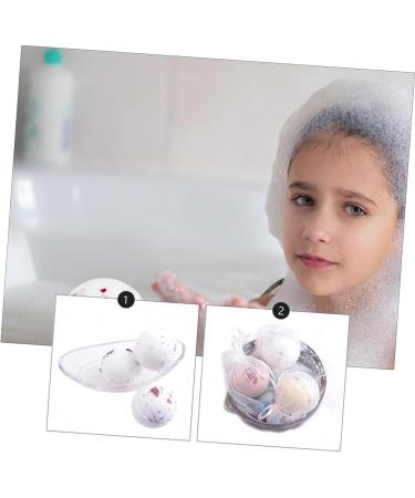 Housoutil Housoutil 2 Pieces Bubble Bath Ball Milk Bath Balls Rose Petals Steam Shine Essential Oil Bath Bomb Maker Moisturize - Buy Online on GoSupps.com