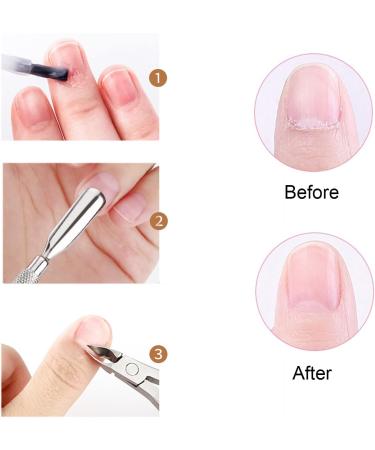 Professional Stainless Steel Cuticle Cutter & Remover - Nail Care Tool for Fingernails and Toenails - Buy Online on GoSupps.com