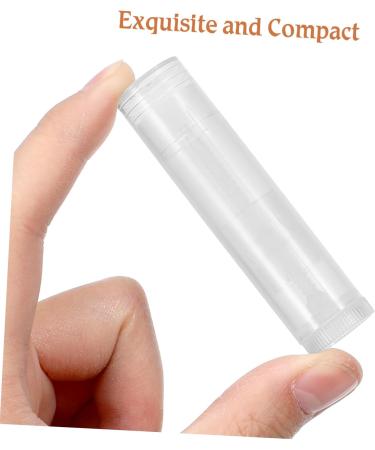  Anneome Anneome 50 Transparent Lip Balm Tubes Push Wheel Dispensing System Refillable Lip Gloss Containers for DIY Make Up Travel Use - Buy Online on GoSupps.com