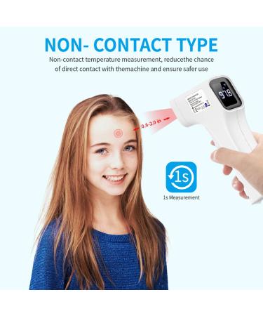 Touchless Infrared Forehead Thermometer for Adults & Kids | Instant 1s Measurement & Fever Alarm - Buy Online on GoSupps.com