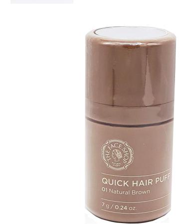 Quick Hair Puff 01 NATURAL BROWN x 3pc SET for Hair Line Makeup Men/Women - Buy Online on GoSupps.com