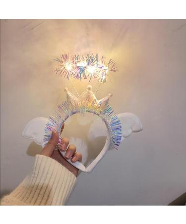 amangul LED Light Up Angel Headband for Women and Teens Perfect for Parties and Halloween Headpiece Hair bands Accessory(C5) - Buy Online on GoSupps.com