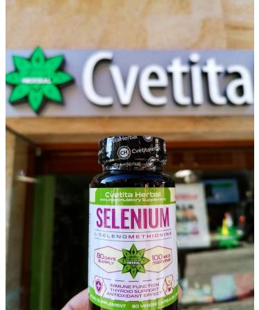 Selenium 100mcg | 80 Vegetarian Capsules | 80 Days Supply | Healthy Hair, Nails, Immune System & Thyroid Function - Buy Online on GoSupps.com
