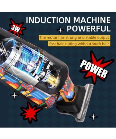 Buy Digital Display Professional Barber Pusher Hair Clipper - Electric Reciprocating Random Graffiti Pattern for Men - Best International Shipping - Buy Online on GoSupps.com