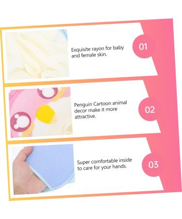 FOMIYES 3pcs Cartoon Bath Towels & Shower Balls - Foaming Bath Tools for Relaxation - Buy Online on GoSupps.com