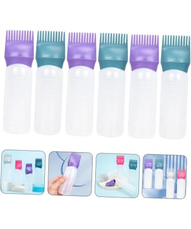 GANAZONO Applicateur d'Huile Capillaire pour Coloration 6 Flacons avec Peigne Applicateur Plastique R utilisable chelle Gradu e pour Teinture Cheveux Racines Usage Domestique et Professionnel - Buy Online on GoSupps.com