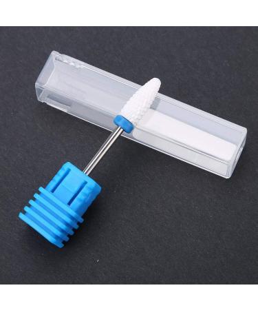 Ceramic Cylinder Nail Drill Bit Set with Display Base - White 04 - Buy Online on GoSupps.com