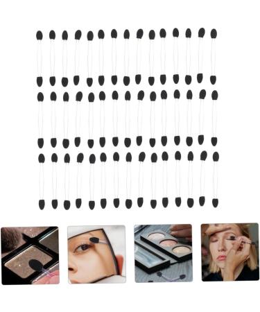 Ipetboom 100pcs Eye Shadow Stick Double Sided Makeup Dual Sides Eye Shadow Sponge Eyeshadow 7.5x0.5cm Black - Buy Online on GoSupps.com