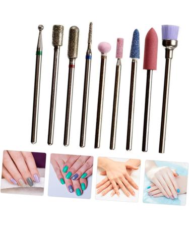 Ipetboom Water Dipper Nail Set Cuticle Drill Bits Nail Kits Nail Grinding Tool Nails Gel Manicure Kit Nail Grinding Headset Tool Nail Dip Kit Nail File Metal Nail Drill - Buy Online on GoSupps.com