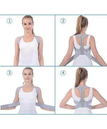 Adjustable Upper Back Brace Straightener Posture Corrector For Student/Adults/Unisex Clavicle Spine Shoulder Support Belt S for Weight 40 - Buy Online on GoSupps.com