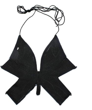 Women's Large Purple Butterfly Sequin Embroidered Crop Tank Top for Belly Dance - Buy Online on GoSupps.com