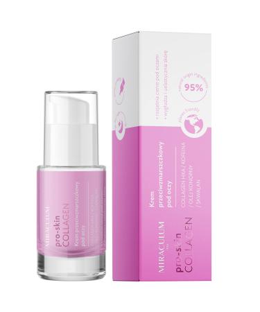 Miraculum Kolagen Pro-Skin Eye Cream - Anti-Aging Reduces Dark Circles Natural Ingredients Day & Night Care 15ml | Perfect Gift Idea - Buy Online on GoSupps.com