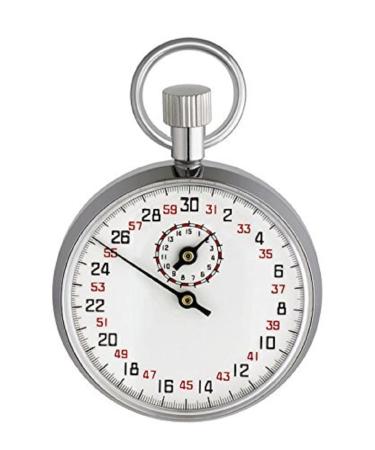 TFA Dostmann mechanical stopwatch 38.1021 start/stop/reset function hand-wound chrome-plated metal L 50 x W 16 x H 64 mm - Buy Online on GoSupps.com