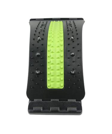 Verdant touch back massage device board back massage device board lumbar spine back extensor adjustable level spine deck green and black