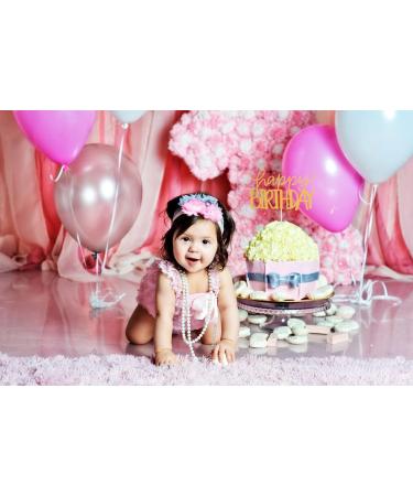 4-Pack Happy Birthday Cake Toppers - Single-side Gold Glitter 4 Style Happy Birthday Cake Decor Birthday Party Decoration Supplies for Any Age or Themed Party Photo Booth Props - Buy Online on GoSupps.com