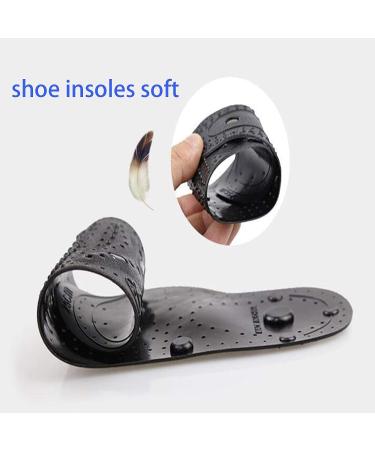 Acupressure Magnetic Shoe Insoles for Pain Relief - Foot Massage Therapy Inserts for Men - Buy Online on GoSupps.com