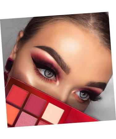 FOMIYES 9 Makeup Cosmetic Highlighter Pearlescent Glitter Diamond Eye Metallic Eyeshadow Colors Shadow 1 count (Pack of 1) Red - Buy Online on GoSupps.com