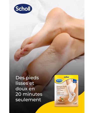 SCHOLL Nourishing and Moisturizing Honey and Almond Foot Mask (1 Pair) - Pack of 5 - Buy Online on GoSupps.com
