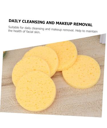 FRCOLOR 10pcs Dry Powder Puffs - Natural Cellulose Cosmetic Face Cleansing Sponge for Makeup and Loose Powder - International Shipping Available - Buy Online on GoSupps.com
