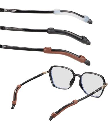 12 Soft Silicone Glasses Tips - Non-Slip Elastic & Comfortable Replacement for Reading & Sunglasses - Buy Online on GoSupps.com