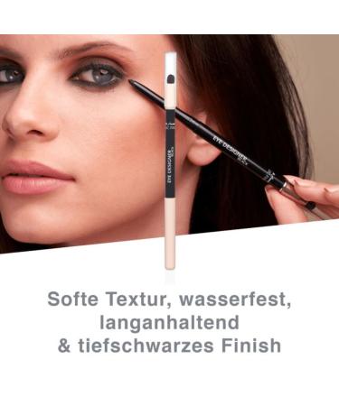 M. Asam Magic Finish Eye Designer Black - Waterproof Eyeliner for Long-Lasting Color-Intensive Results | Easy Blending Sponges - International Shipping Available - Buy Online on GoSupps.com