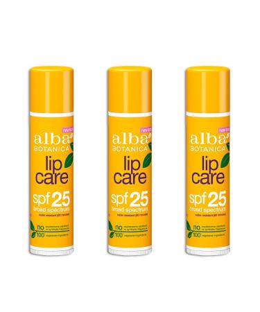 Alba Botanica Lipcare Spf 25 Spf 0.15 Ounce (3 Pack)