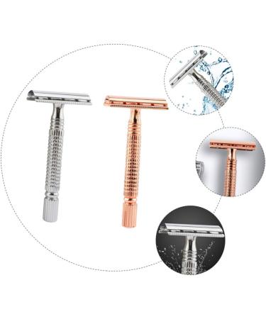 Beavorty 4-Piece Bald Head & Beard Razor Set - Double-Sided Manual Shaver for Men | Perfect Gift Box - Buy Online on GoSupps.com