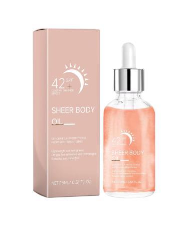 UV Drops Broad Spectrum SPF 42+ Sunscreen 15ml SPF 42+ Non-Greasy Texture & Instant Radiance for Beach Sports and Outdoors