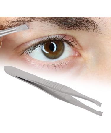 Professional Stainless Steel Eyebrow Tweezers - Hair Removal Tool for Women & Men | Facial Makeup Essential - Buy Online on GoSupps.com