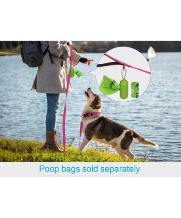 Taglory Heavy-Duty Dog Leash for Medium & Large Dogs | Reflective Padded Handle | Supports 10-75 kg | 1.8m x 2.5cm | Pink - Ideal for Comfortable Walks - Buy Online on GoSupps.com