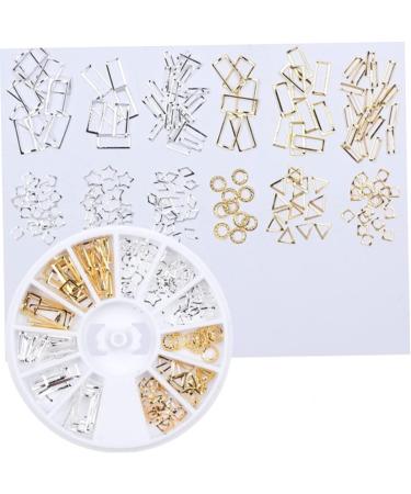 Ipetboom 2 Boxes Nail Accessories Nail Jewelry Nails Decoration Metal Rivet Metal Decor Nail Art Decoration Nail Decorations for Nail Art Nail Rhinestone Gold Trim Assorted 3d Gem - Buy Online on GoSupps.com
