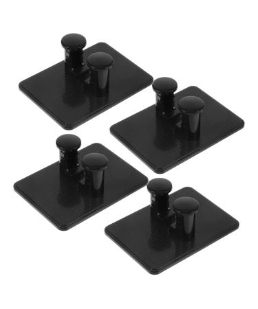 Beavorty 4 pieces of razor stand socket holder for shaving brush holder towel-luffa sponge hook storage stand for razors deliveries man off household