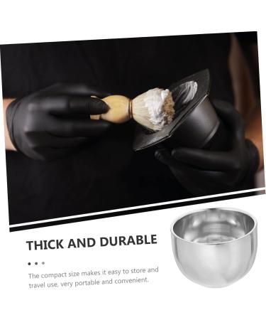 Frcolor 3PC Stainless Steel Double-Walled Shaving Bowl Set - Comfortable Foam & Cream Shaving Accessories for Men - 8.2x5.8cm - Buy Online on GoSupps.com
