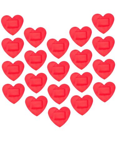 30 Sheets Heart Stickers Small Patch Care Bandages Fingertip Bandages Heart Bandages Kid Stickers Child Waterproof Medical Adhesive Tape